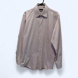 Hugo Boss Men's Long-Sleeve Dress Shirt - lilac light purple Large